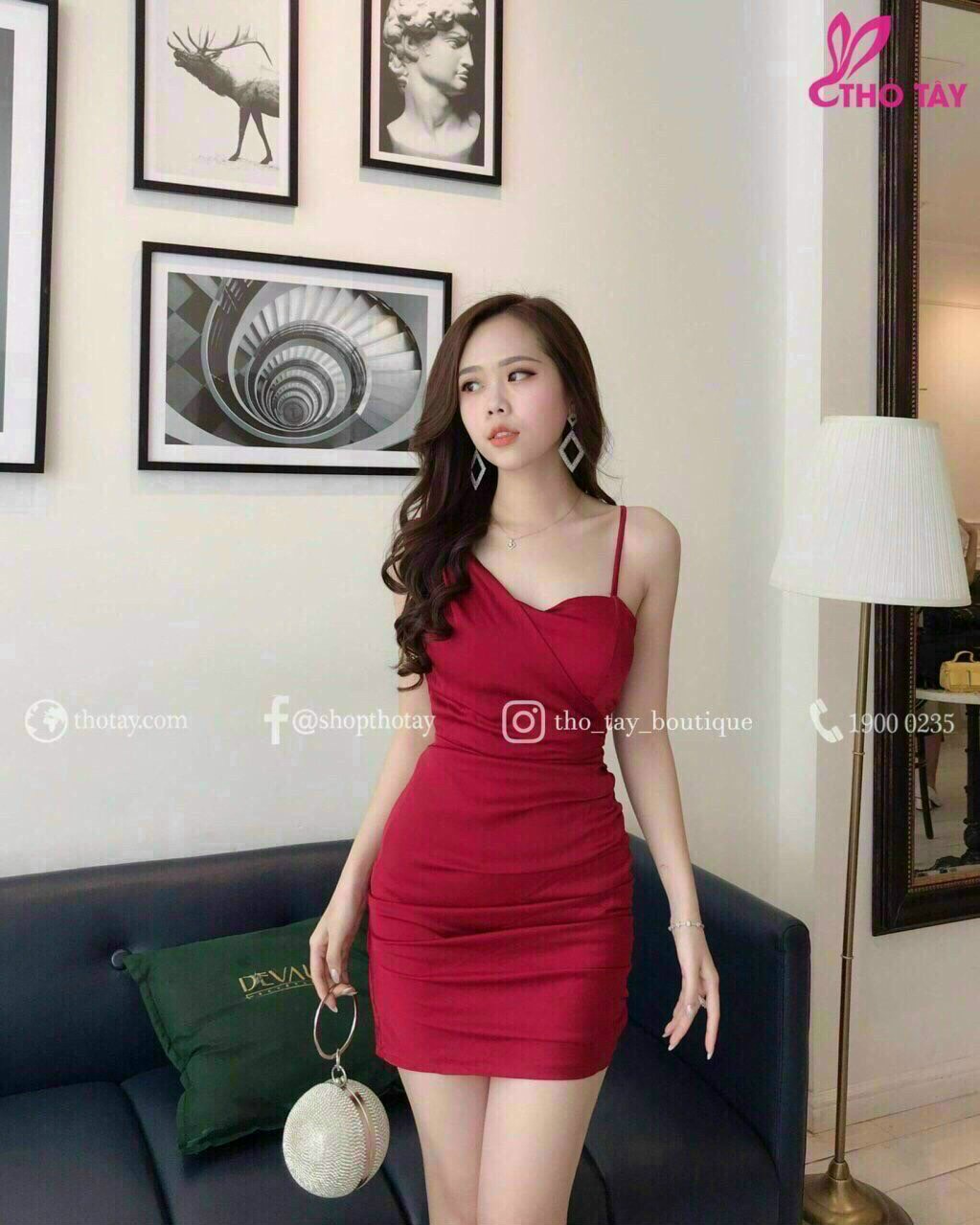 Đầm body lệch vai có mút ngực siêu đẹp cực sang chảnh