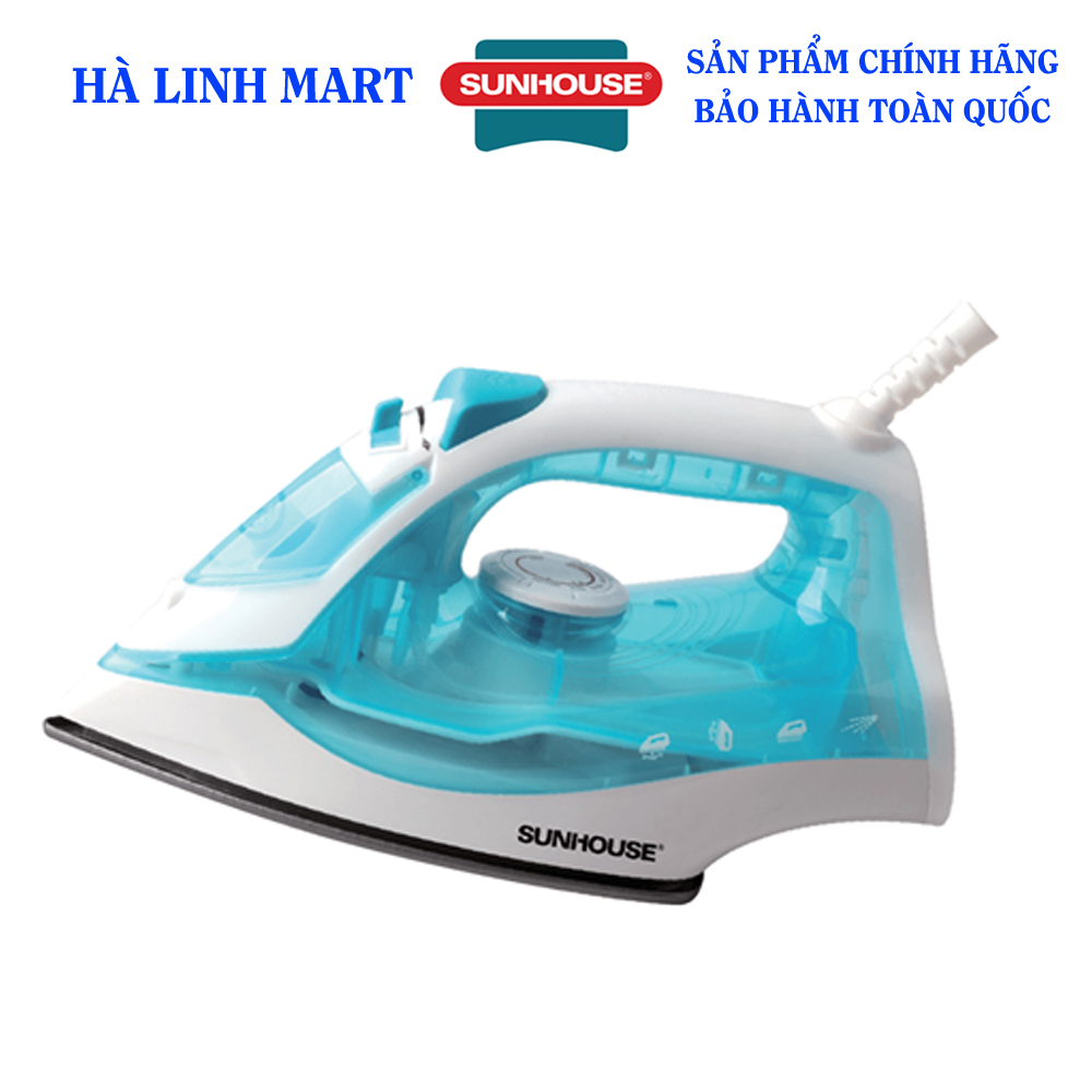Bàn là hơi nước sunhouse SHD2065, Bàn ủi hơi nước, Công suất 1600W, Hai chức năng phun hơi và phun nước tiện dụng, Tự động ngắt khi quá nhiệt, Chức năng tăng giảm lượng hơi nước linh hoạt, Bảo hành 12 tháng
