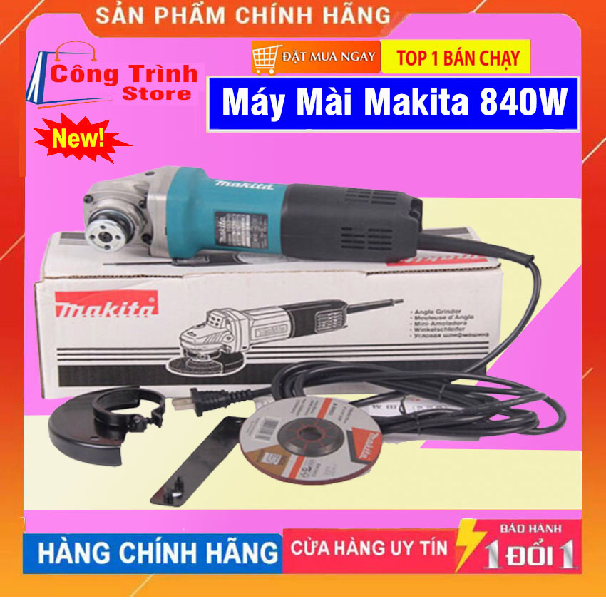 Máy mài cắt MAKITA nhật bản-công tắc gạt đuôi bền vình viễn - 100% dây đồng - Máy mài cầm tay - Máy cắt cầm tay.bảo hành 12 Tháng