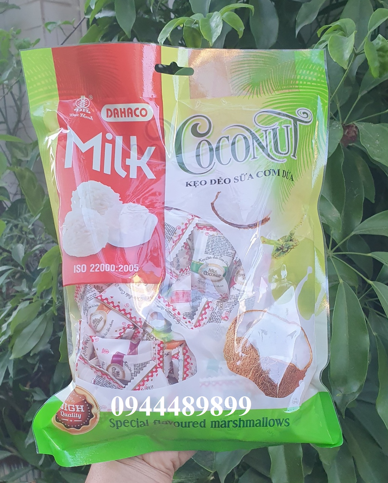Kẹo dẻo sữa phủ cơm Dừa(400g)- bánh kẹo đồ ăn vặt - tết