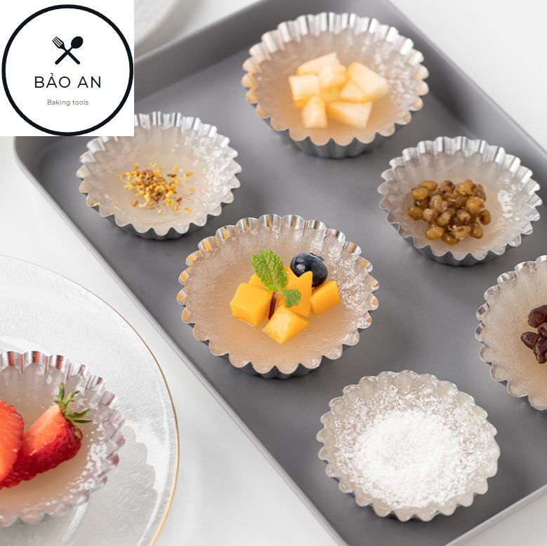 Khuôn nướng bánh tart nhôm size 7cm