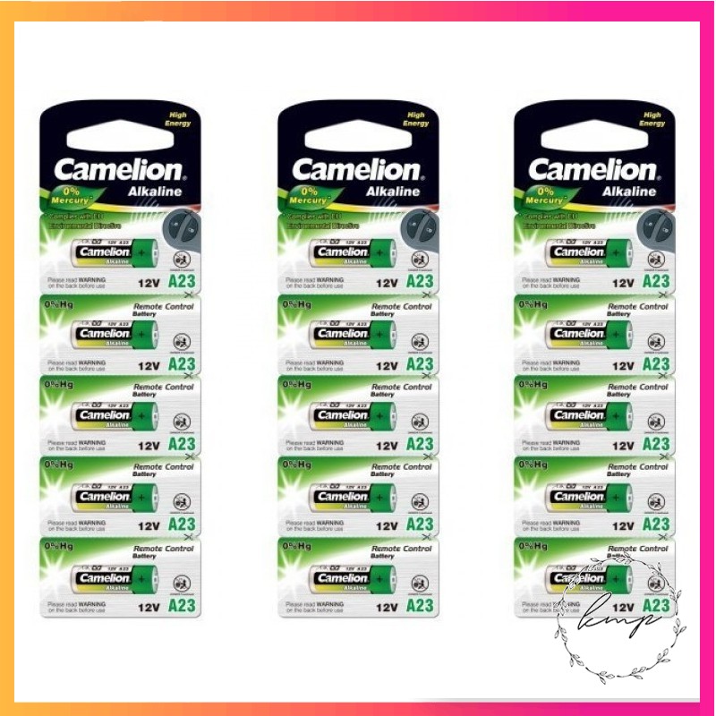Vỉ 5 viên pin Camelion A23 12V dùng cho thiết bị điện, điện tử, remote cửa cuốn, điều khiển xe hơi ô tô - KKT Store