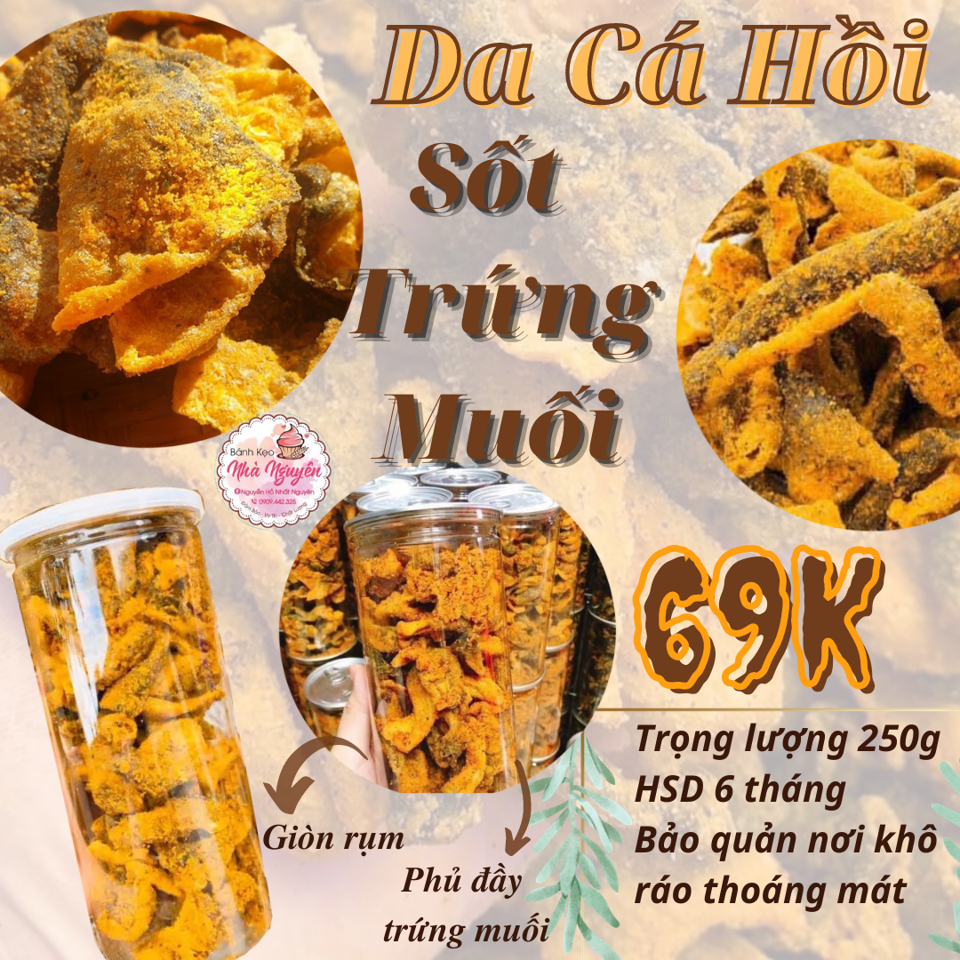 DA CÁ HỒI TRỨNG MUỐI