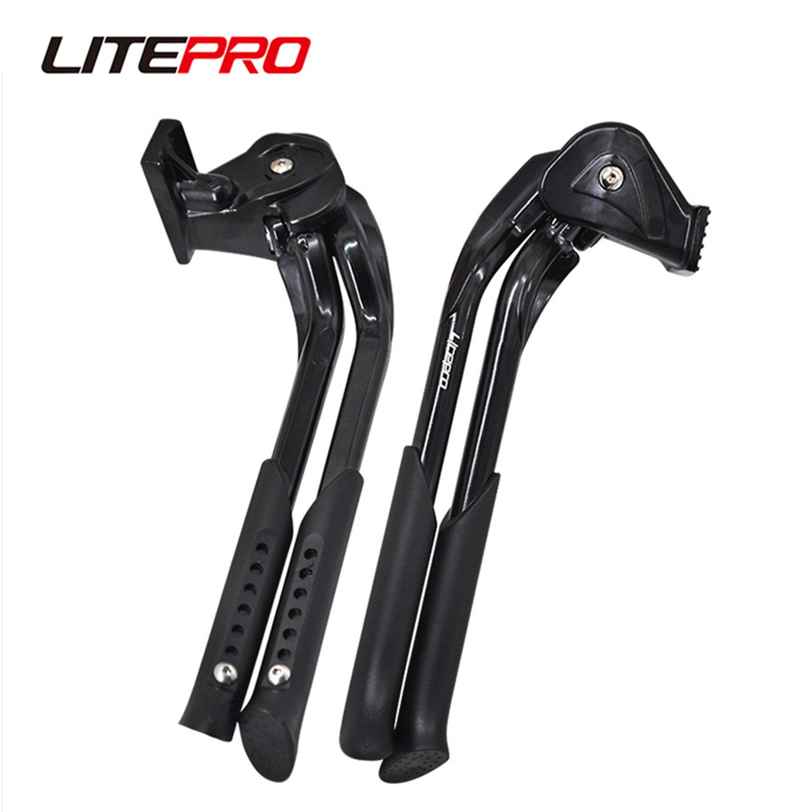 Litepro Chân Chống Kép Chân Chống Xe Đạp Leo Núi Đường Trường, Giá Đỡ Hỗ Trợ Đỗ Xe, Hợp Kim Nhôm Có Thể Điều Chỉnh