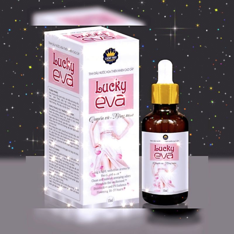 Nước hoa vùng kín Lucky eva 15ml hương thơm quyến rũ,khô thoáng,ngăn ngừa vi khuẩn gây nấm ngứa