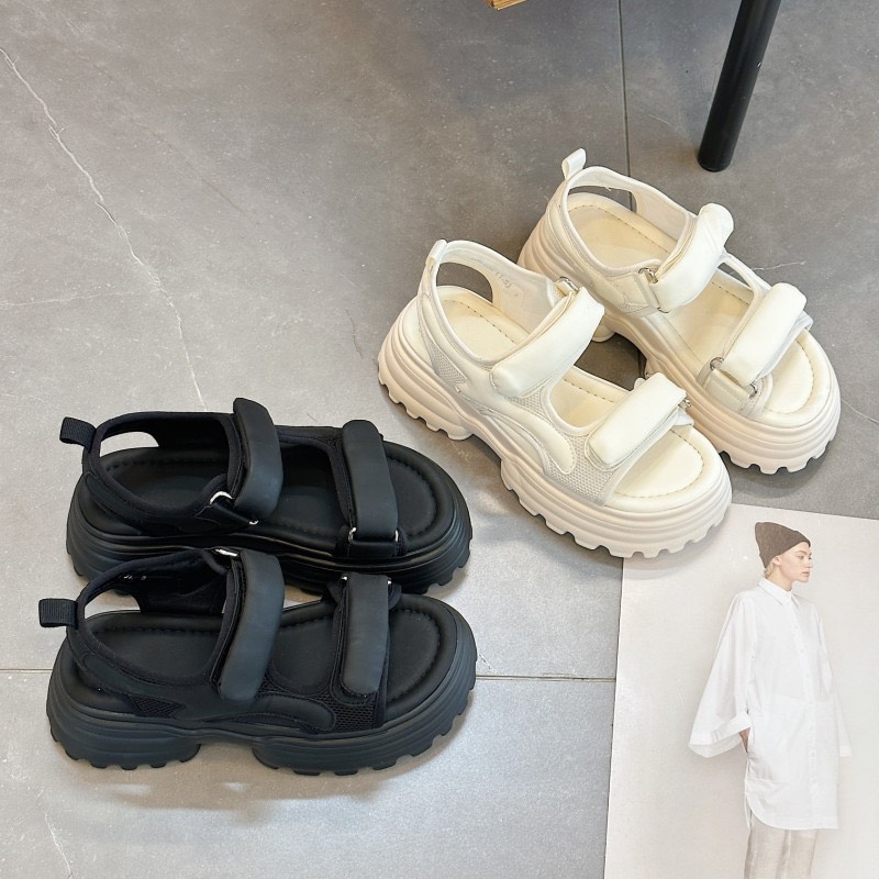 Hoàn tiền 15% - sandal nữ đế cao độn lisa kiểu dáng đơn giản siêu hót