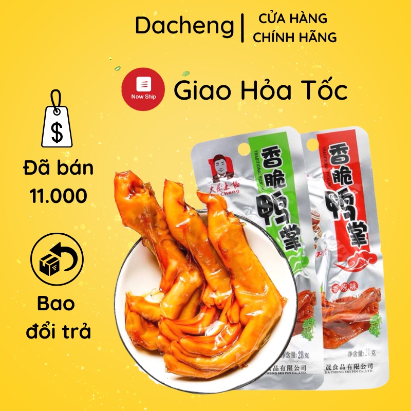 30 chân vịt cay Dacheng Tứ Xuyên đồ ăn vặt Sài Gòn vừa ngon vừa rẻ Dacheng