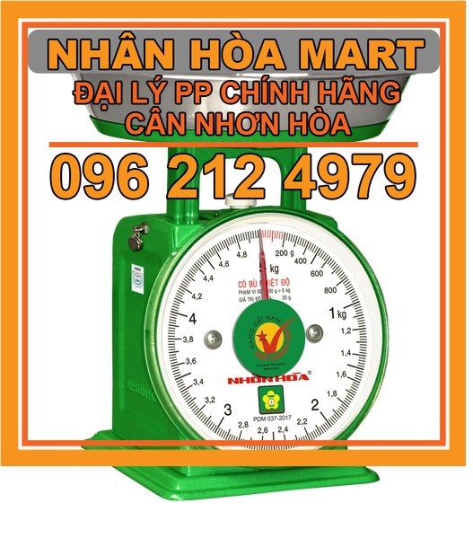 Cân 5kg - cân nhơn hòa giá rẻ - hàng chính hãng - bảo hành 12 tháng - nhân hòa mart