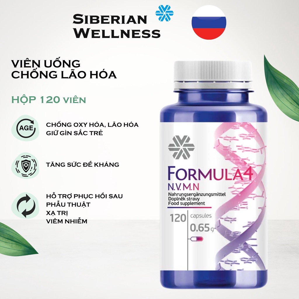 Formula 4 Siberia, chống oxi hóa, tăng cường sức đề kháng