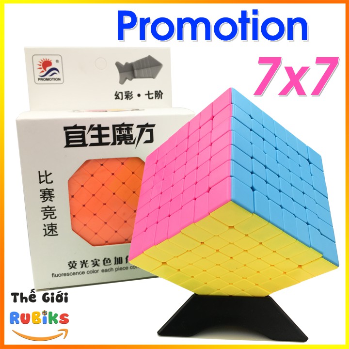 Rubik 7x7 promotion stickerless mặt hồng cao cấp xoay êm bền đẹp. rubik 2x2 3x3 4x4 5x5 6x6 7x7x7