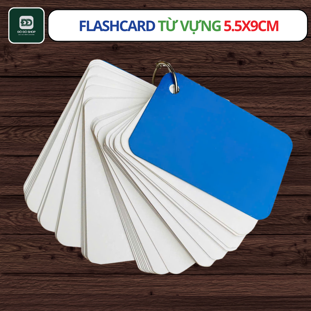 Combo 1000 Thẻ Flashcard 5,5x9CM Thẻ Ghi Chú Học Từ Vựng Thẻ Tag Namecard Loại Dày Đẹp Thẻ Ghi Nhớ Hack Trí Nhớ DODOSHOP