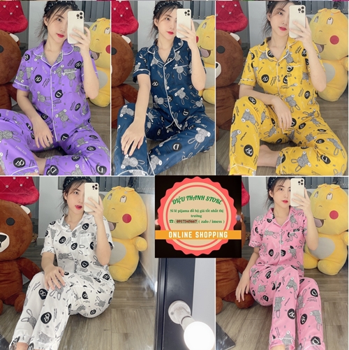 Đồ Bộ Pijama Nữ Kate Lụa CAM KẾT GIAO ĐÚNG MẪU dưới 58kg