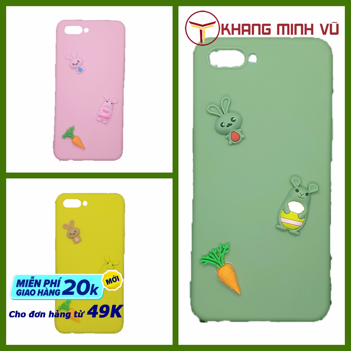 [HCM][10 mẫu] Ốp Lưng OPPO A3s Dẻo Sticker Nổi