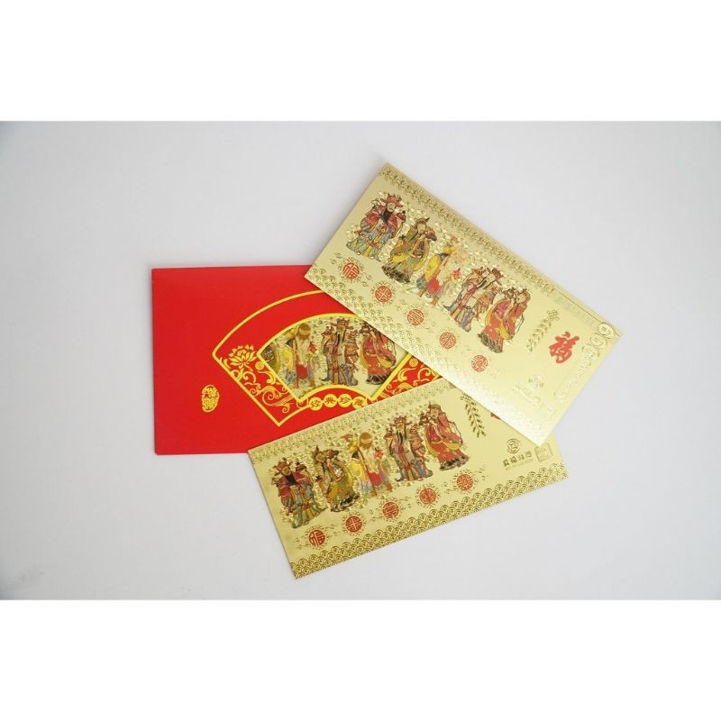 Lì xì 5 ÔNG NGŨ PHÚC THẦN TÀI MẠ VÀNG