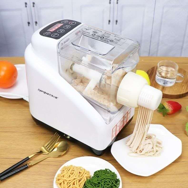 Máy làm mì tự động hoàn toàn mới, công suất lớn, phiên bản gia đình, máy ép mì điện thông minh, máy nhào vỏ bánh bao đa chức năng.