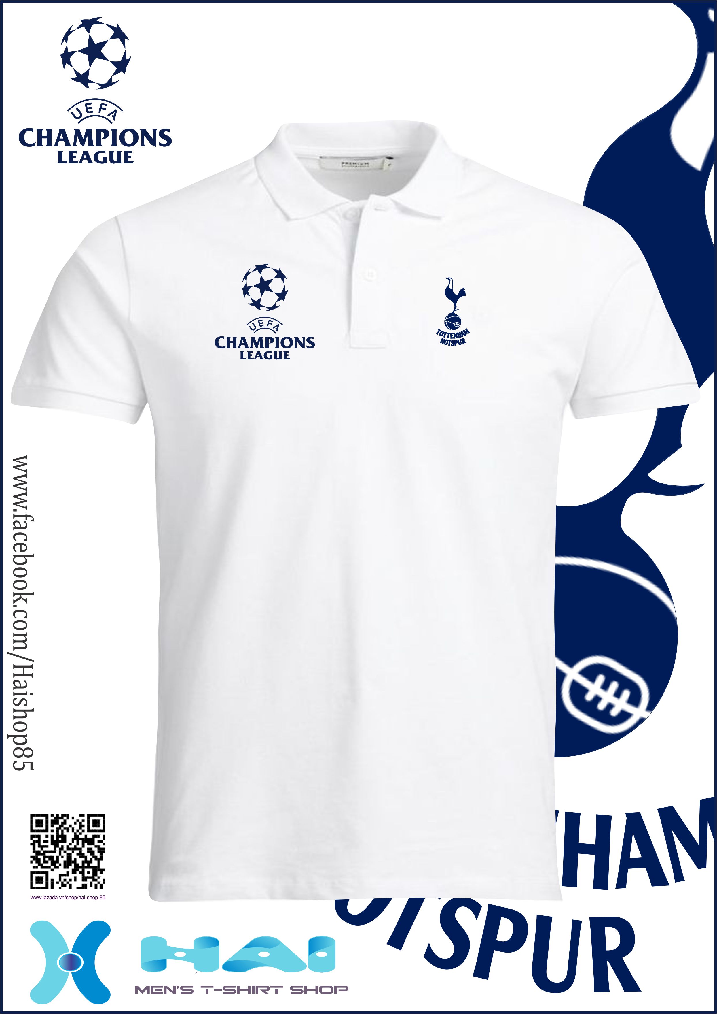 Áo thun tottenham champion league 2022 - 2023