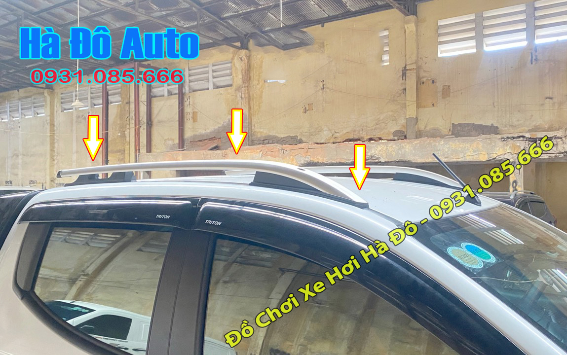 Giá nóc dọc triton 2015 2016 2017 2018 2019 2020 2021 2022 2023 2024 hợp kim nhôm - giá nóc mitsubishi triton 2015/2024