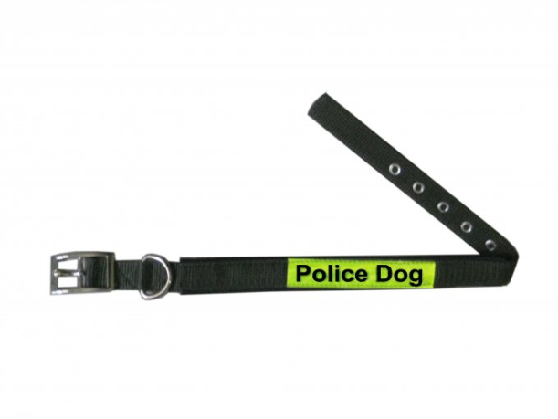 Vòng Cổ Phản Quang Police Dog Cho Chó Bản 1.5cm - 2.0cm - 2.5cm - 3.0cm