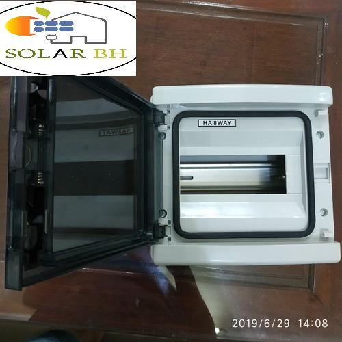 tủ  điện pin mặt trời nhựa ABS 8 WAY chứa 4 cp đôi  siêu đẹp