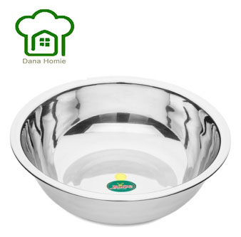 Thau inox inovi - chậu inox inovi hàng loại 1 dày đủ size từ 22, 24, 26, 28, 30, 32, 34, 36 cm