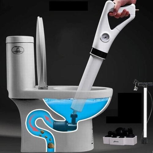 Cây thông tắc bồn cầu Dụng cụ chuyên dùng thông tắc bồn cầu, ống nước, chậu rửa bằng nén khí nén áp suất cao