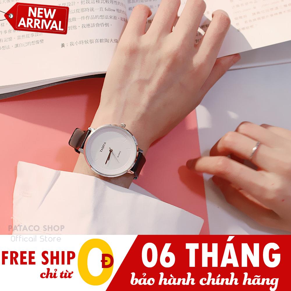 Đồng hồ nữ, Đồng hồ thời trang Candycat C13 , Dây da cao cấp, Thiết kế mặt tròn đơn giản ,Thanh lịch
