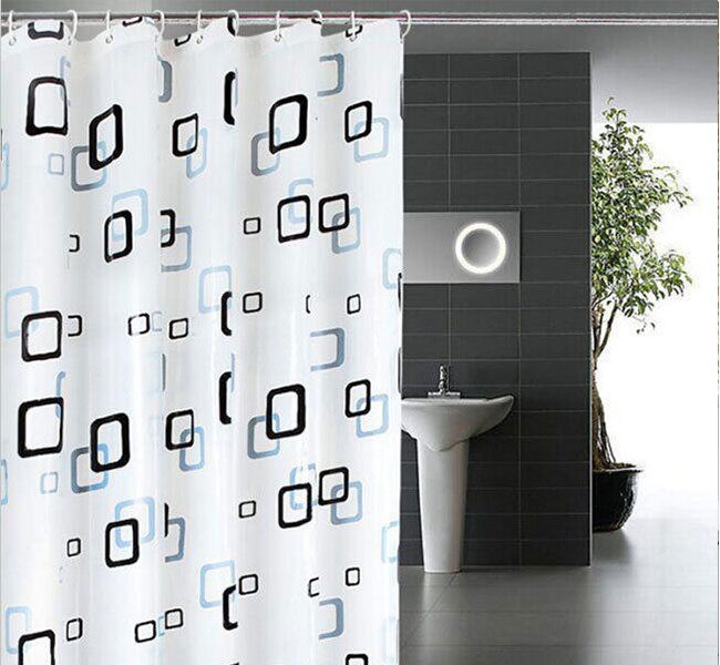 Màn treo phòng tắm caro 1.8m  x  1.8m