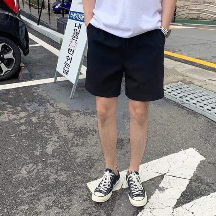 Quần Short Kaki Trơn | Tặng giấy thơm - Short Basic Kaki Lưng Thun