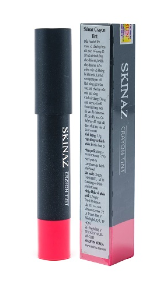 [HCM][CHÍNH HÃNG]Son Môi Bút Chì Skinaz Crayon Tint Hàn Quốc 2.7g