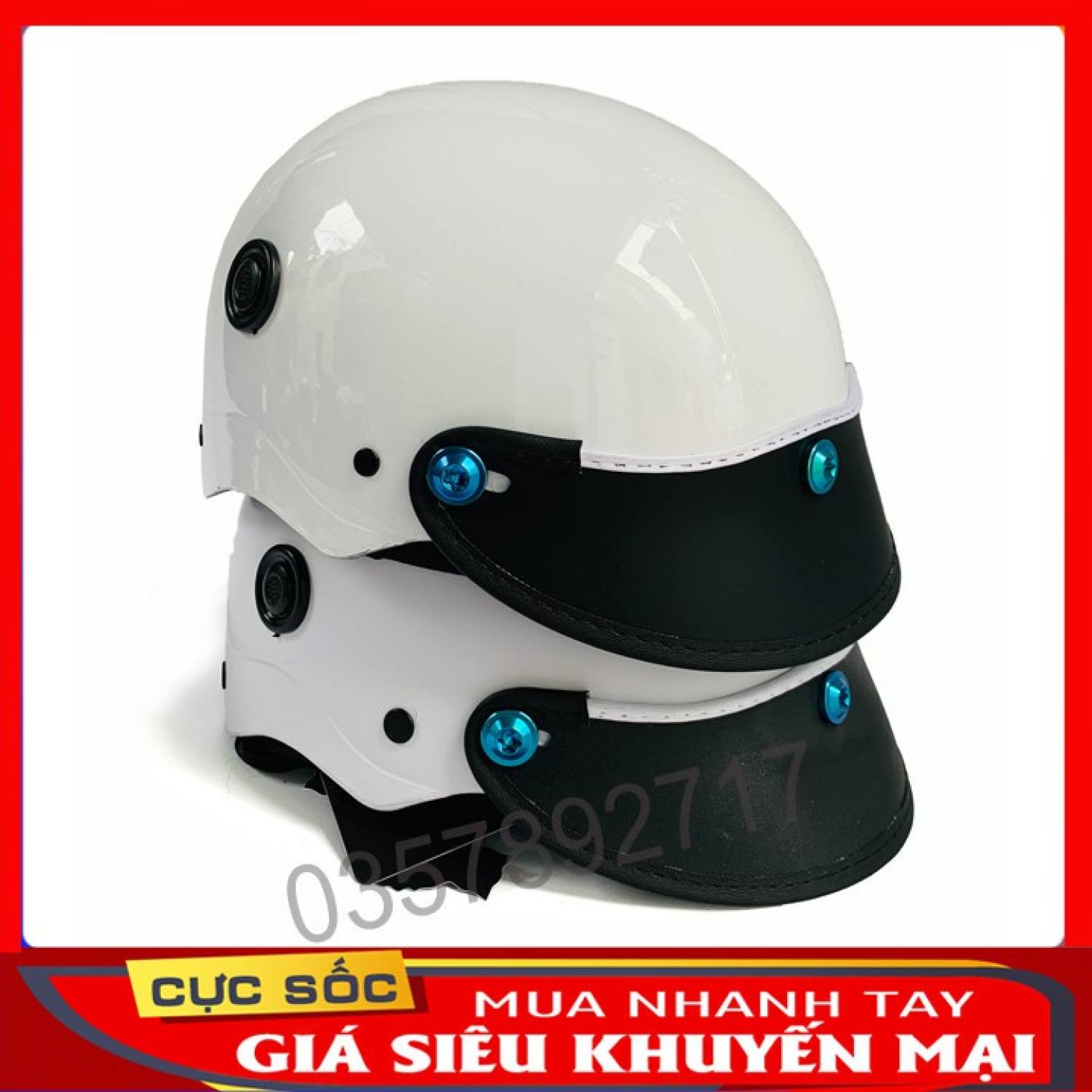 Nón bảo hiểm chính hiệu gắn ốc titan gr5 cao cấp