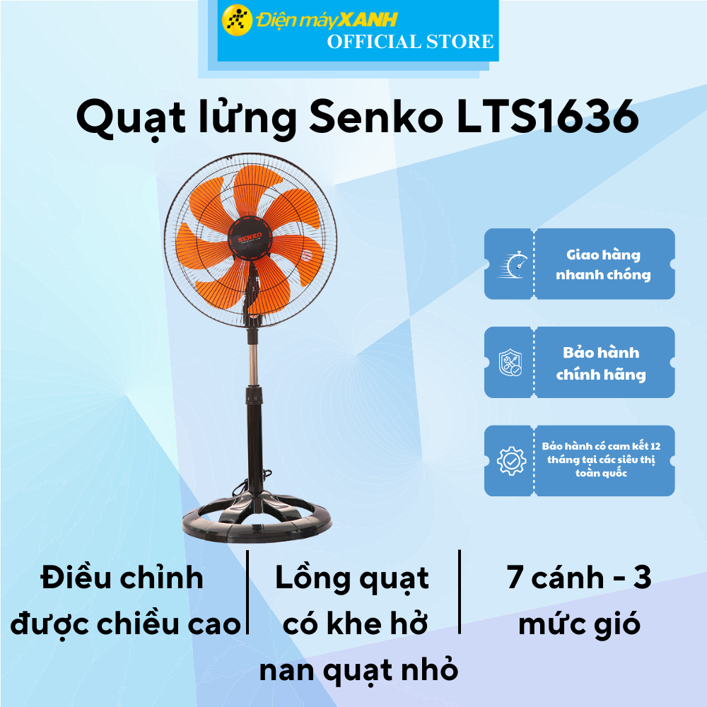 Quạt lửng senko lts1636