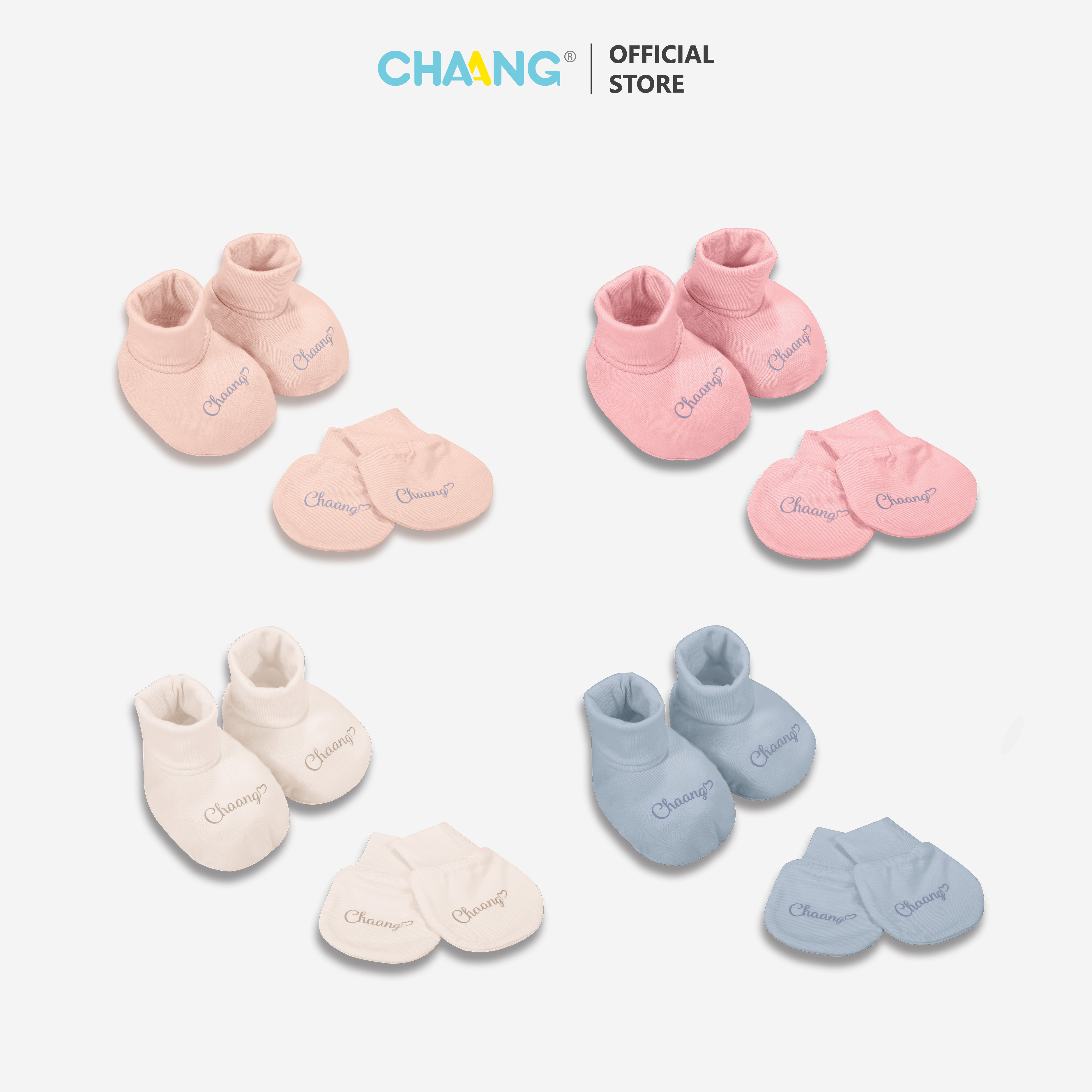 Set bao tay bao chân đáng yêu cho bé sơ sinh Cosmos Chaang