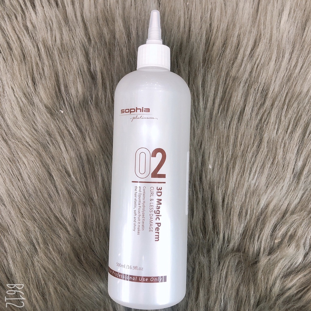 1 chai Dập Uốn lạnh đa năng thần kỳ Sophia collagen Multi Perm 500ml Hàn Quốc cho tóc