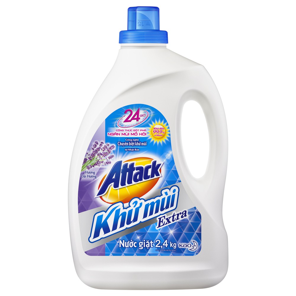 Nước giặt attack khử mùi hương hoa 2.4kg