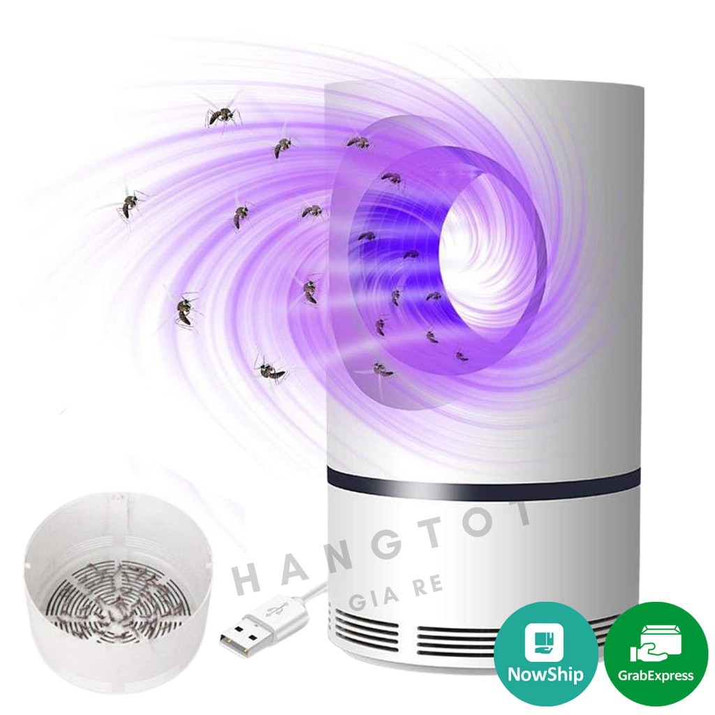 Đèn bắt muỗi 😍 FREESHIP 😍 Máy bắt muỗi hình trụ bằng cơ học, an toàn, tiết kiệm điện kết hợp đèn ngủ