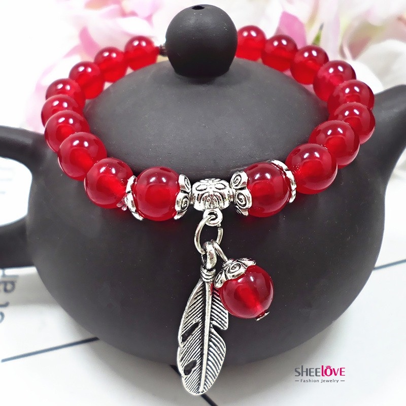 [HCM]Vòng tay nữ phong thủy đá mắt mèo  MAY MẮN BÌNH AN đính charm vương miện mang lại nhiều mầu khác nhau