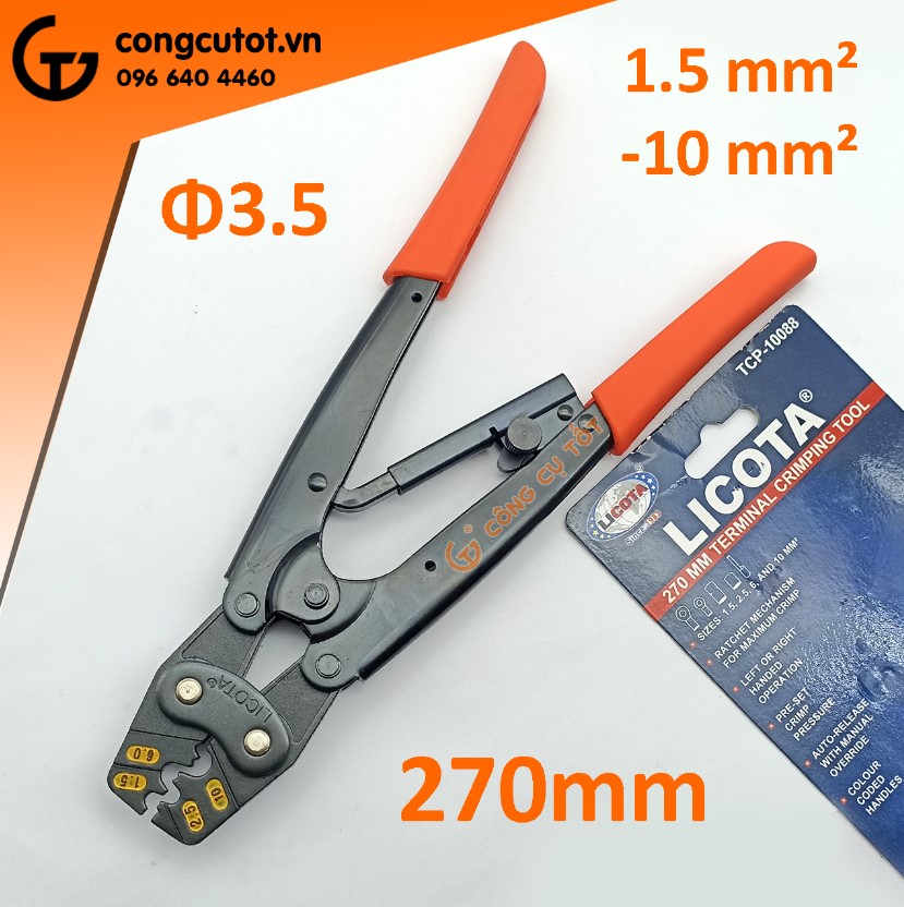 Kìm bấm cos LICOTA - kìm bấm cote cộng lực size tùy chọn