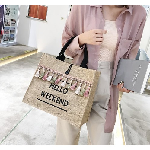 Túi cói merci loại 1 - 3 mẫu siêu hot thời trang