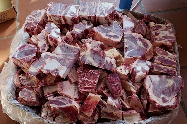 [CHỈ GIAO HỎA TỐC HCM] - XƯƠNG SƯỜN SỤN BÒ - NẤU BÚN BÒ - CẮT KHÚC 1KG
