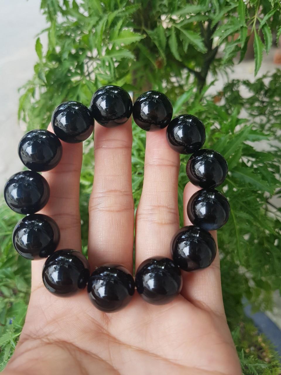 [HCM]Vòng tay thạch anh đen 16 li - Xưởng buôn đá phong thủy Huỳnh Đào