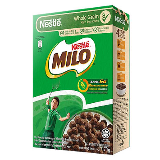Ngũ cốc ăn sáng Nestlé Milo hộp 170g