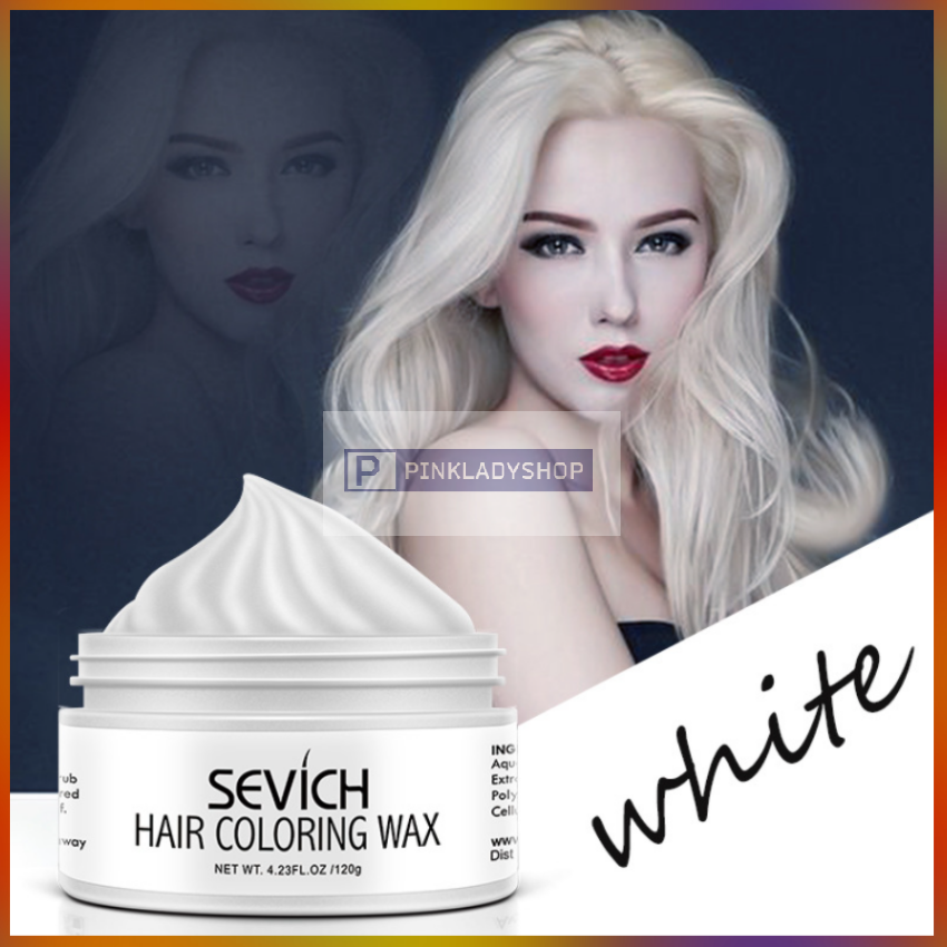 Sáp Vuốt Nhuộm Đổi Màu Tóc Tạm Thời Màu Trắng Sevich 120g/Hộp Nổi Bật