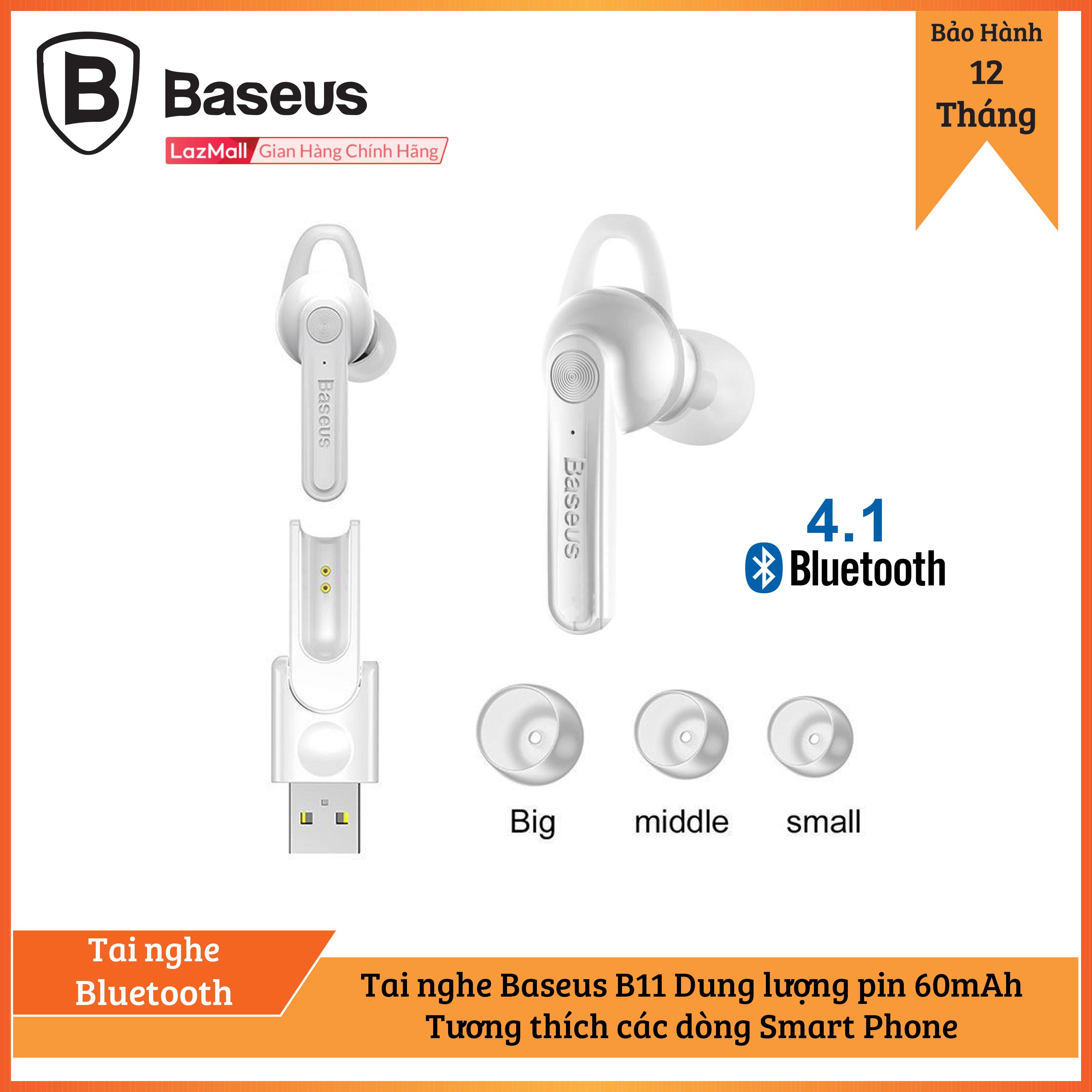 Tai nghe Bluetooth Baseus Magnetic LV354 Kết nối cùng lúc 2 thiết bị (Bluetooth 4.1, Micro giảm tiếng ồn)