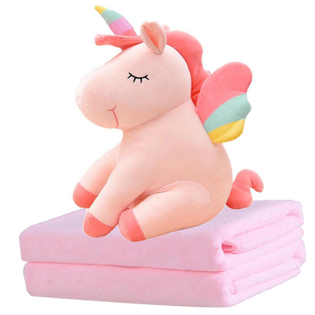 Bộ chăn gối kì lân 3 trong 1 - gối mền ngựa pony, Chăn Mền