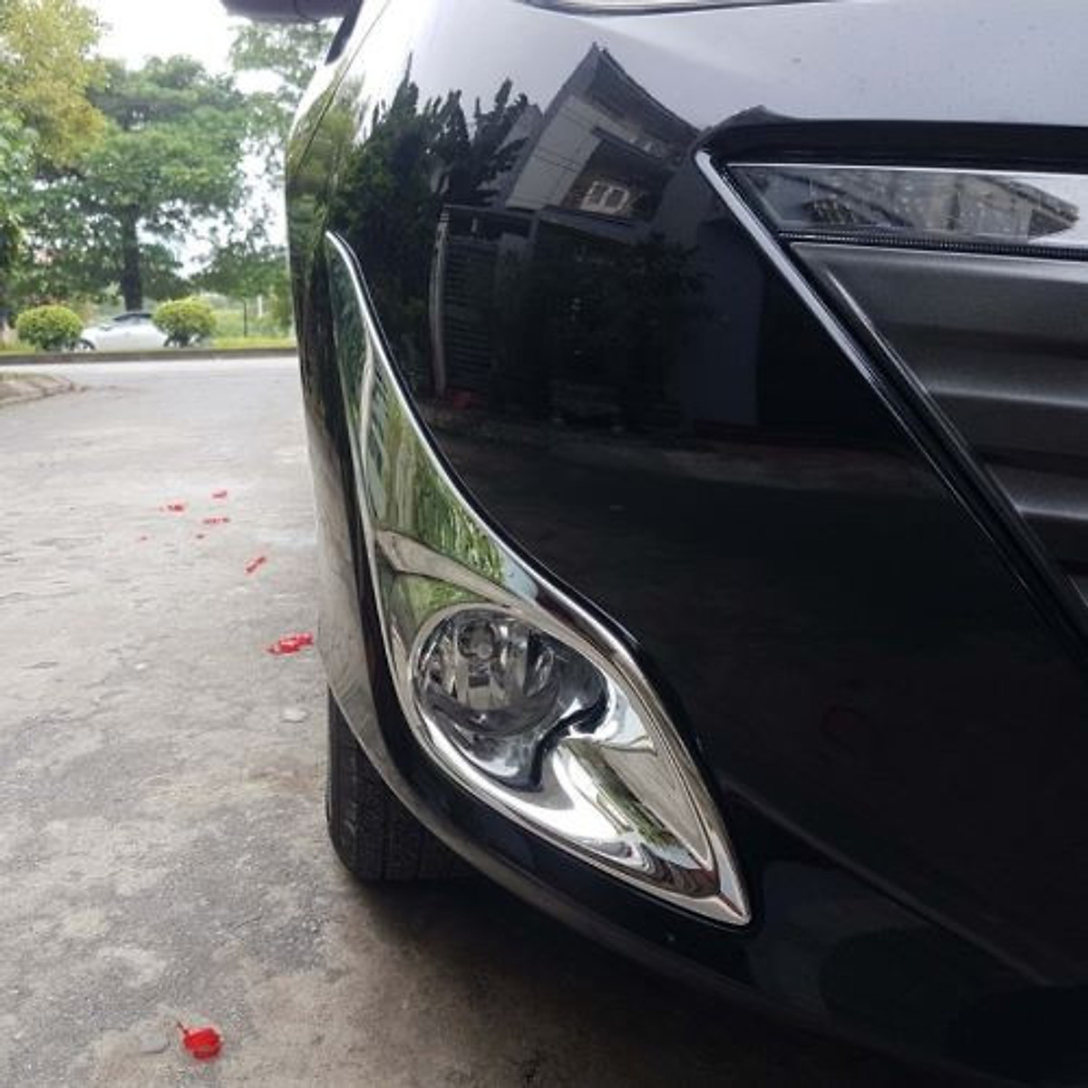 Ốp Đèn Gầm Mạ Crom Dành Cho Xe Toyota Vios 2019+