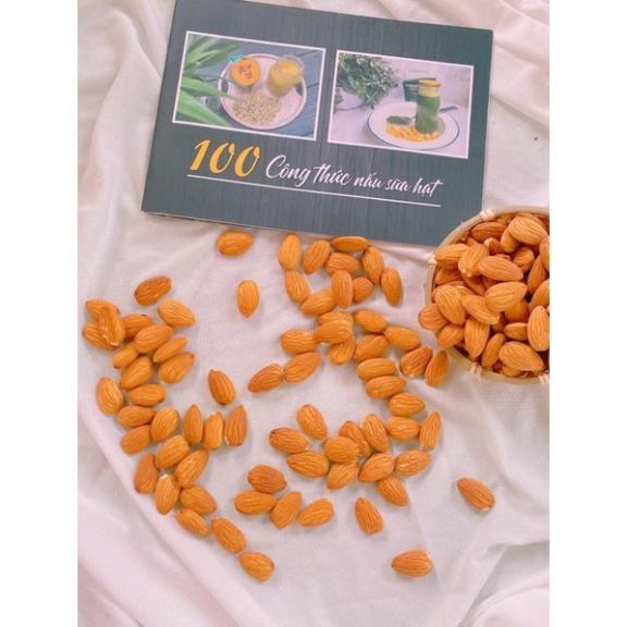 Hạt hạnh nhân rang tách vỏ 500g hũ pet loại 1 thơm ngon dùng làm bánh nấu sữa , làm ngũ cốc ăn kiêng