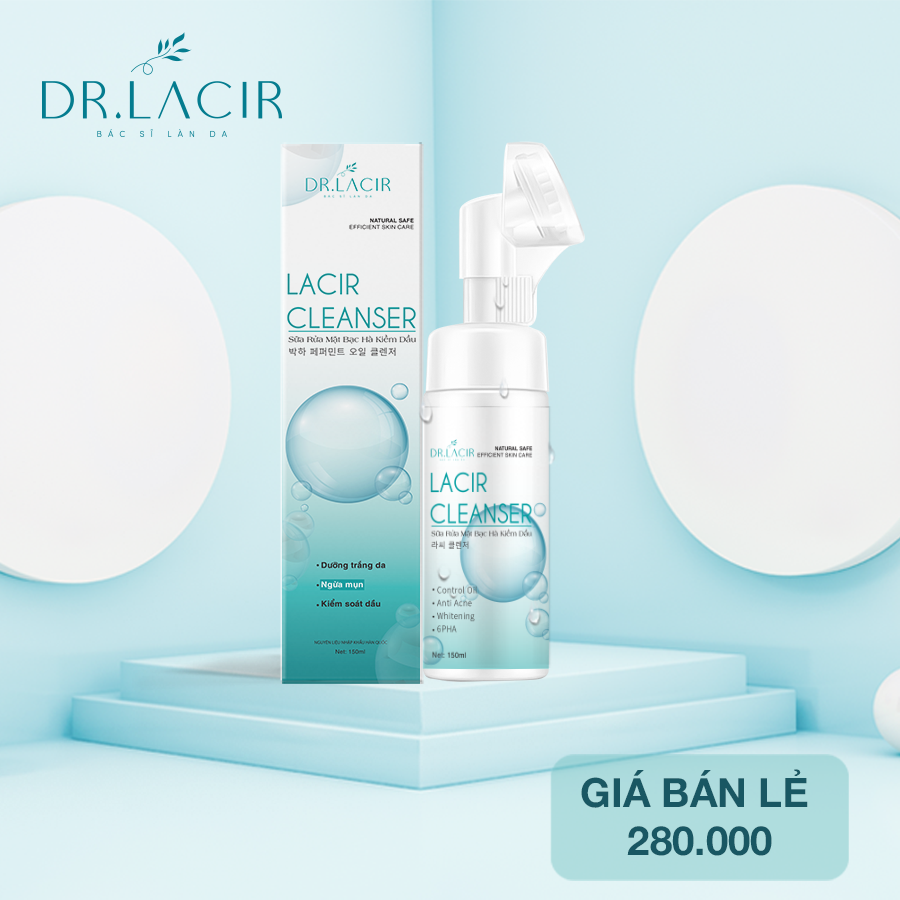 Sữa rửa mặt kiềm dầu Dr Lacir