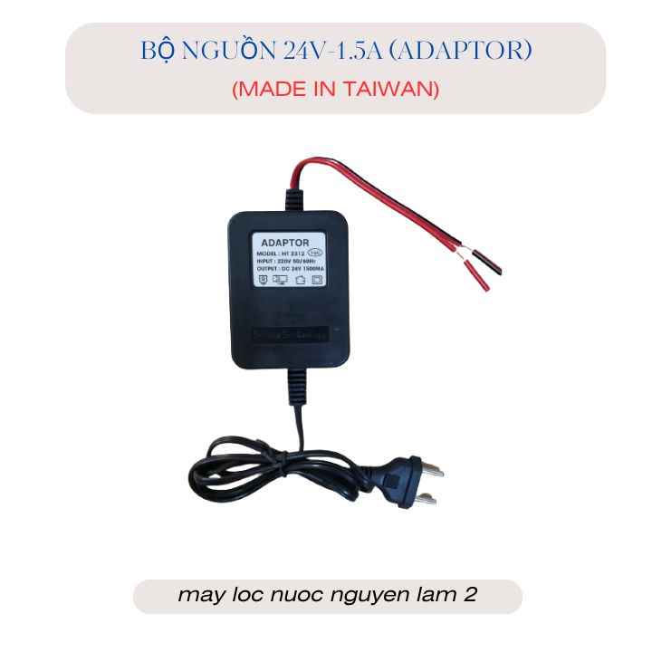 Bộ nguồn 24v-1.5a - dùng cho bơm máy lọc nước