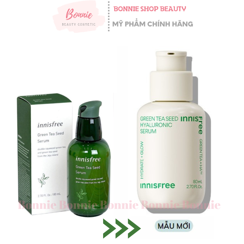 Tinh Chất Dưỡng Ẩm Sâu, Phục Hồi Da Mụn Innisfree Green Tea Seed Hyaluronic Serum