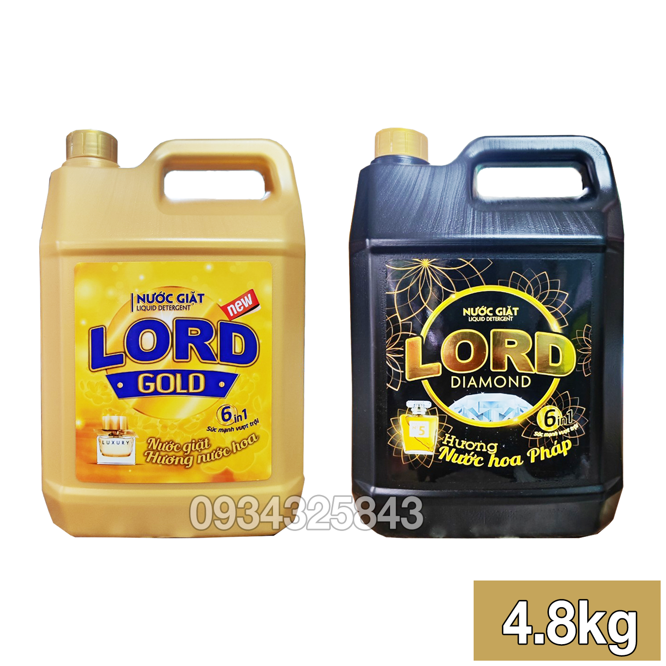 Nước giặt Lord hương nước hoa Pháp 4.8Kg